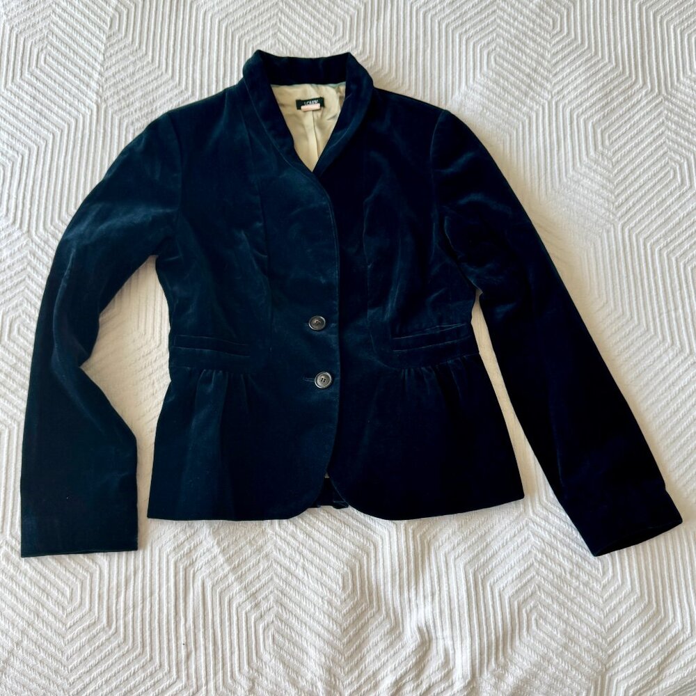 Navy Velvet J. Crew Blazer, 4